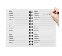 Where is My Password - Carta 21,1 x 14 cm | Libro delle password | Password1 Illustrazioni Notebook per il monitoraggio dell'account personale, la conservazione sicura dei registri, l'organizzazione
