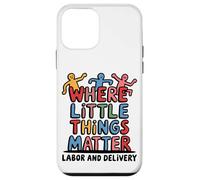 Where Little Things Matter Ostetrica Design Custodia per iPhone 12 mini