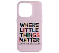 Where Little Things Matter Ostetrica Design Custodia per iPhone 14 Pro