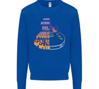 Where Parole Fallire Musica Parla Chitarra Rock Uomo Felpa Maglione