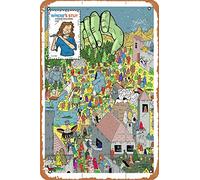 Where 's Stu? King Gizzard and The Lizard Wizard Poster Retro Metal Tin Vintage Sign 30,5 x 20,3 cm Home Bar Man Cave Wall Decor