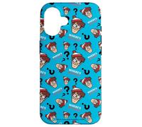 Where’s Waldo Faces and Question Marks All-Over Print Custodia per iPhone 16