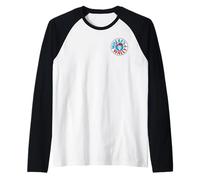 Where’s Wally Logo And Back Pose Front & Back Maglia con Maniche Raglan