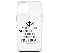 Where the Spirit of the Lord is There is Freedom Christian Custodia per iPhone 12/12 Pro