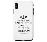 Where the Spirit of the Lord is There is Freedom Christian Custodia per iPhone XS Max