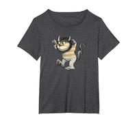 Where The Wild Things Are Carol Maglietta, Donna Plus-Size, Grigio Scuro, 2X