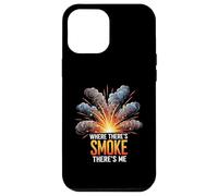 Where There's Smoke There's Me Funny Explosion Design Custodia per iPhone 12 Pro Max