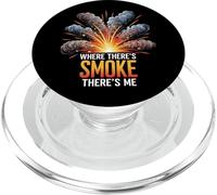 Where There's Smoke There's Me Funny Explosion Design PopSockets PopGrip per MagSafe