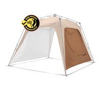 Where Tomorrow Pop Up Gazebo Tenda da Giardino Parete Laterale Marrone Cammello