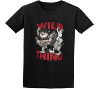 Where Wild Things Are for Mens Fashion T-Shirt Black S