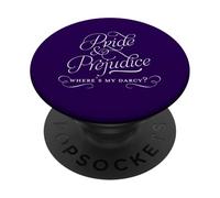 "Where's My Darcy?" Jane Austen - Pride and Prejudice PopSockets PopGrip Adesivo