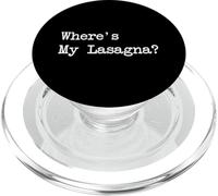 Where's My Lasagne Divertente Lasagna Minimalista Scrittura PopSockets PopGrip per MagSafe