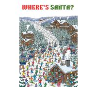 Where's Santa? A Christmas-Themed Hidden Santa Search-and-Find Puzzle Book: a Perfect Stocking Stuffer Holiday Gift for Kids) Paperback - Activity Book, Picture Book
