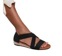 Where's That From Hummingbird Sandali Pelle Scamosciata Zeppa Bassa (WM223)