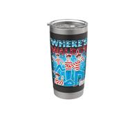Where's Waldo 90s Collage Retro Bicchiere termico in acciaio inox doppia parete