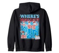 Where's Waldo 90s Collage Retro Felpa con Cappuccio