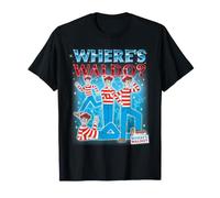 Where's Waldo 90s Collage Retro Maglietta