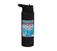 Where's Waldo 90s Collage Retro Stainless Steel Insulated Water Bottle
