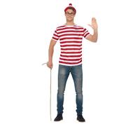 Wheres Wally?Adulto Unisex Costume (SM2552)