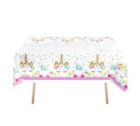 WHGHNCQ Tovaglia Unicorno Rettangolare 220x130cm per Compleanno e Baby Shower - Tovaglie per Feste