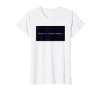 While Alive Study Coffee Programmer Code Loop Maglietta con Stampa Grafica Economica, Donna, Bianco, XL