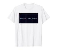 While Alive Study Coffee Programmer Code Loop Maglietta con Stampa Grafica Economica, Uomo, Bianco, XL