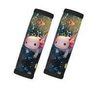 Whimsical Axolotl Fantasy - Avvolgimenti per maniglie per valigie, morbide coperture per maniglie dei bagagli, etichette per bagagli identificatori per valigie, accessori per bagagli da viaggio