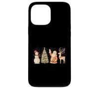 Whimsical Christmas Friends - Santa, Snowman, Tree, Reindeer Custodia per iPhone 13 Pro Max