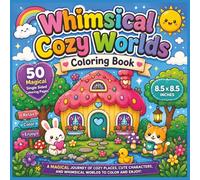 Whimsical Cozy Worlds Coloring Book: An Adorably Relaxing Journey Through Magical Tiny Towns, Dreamy Rooms, Cute Characters, and Heartwarming Cozy ... Relief, Creativity, and Fun for all Ages.