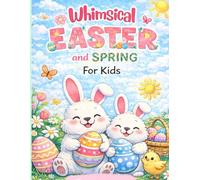 Whimsical Easter and Spring Coloring Book for Kids Ages 3-6: Cute Bunnies and Easter Eggs | Big Bold and Easy Spring Coloring Pages for Toddlers & Preschoolers