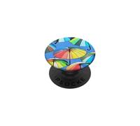 Whimsical Floating Ombrelli Multicolore PopSockets PopGrip Adesivo