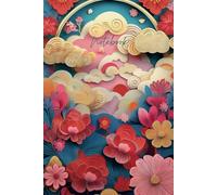 Whimsical Folk Art Floral Notebook - 6x9 Lined Journal with 100 Pages