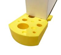 Whimsical Food Guard, Flexible Door Wedge Holder, Protecting with Soft Feature, High Friction Safety Equipment, Vibrant Yellow Tool with Modern Style, Office Door Stopper for Carpet Dormitory