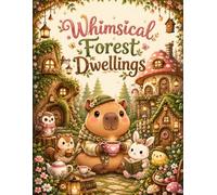 Whimsical Forest Dwellings: A Cozy Cottagecore Coloring Book with 40 Magical Forest Homes, Mushroom Cottages, Treehouses, and Fairy Hideaways