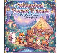 Whimsical Forest Friends: Cute Cozy Adventure Coloring Book