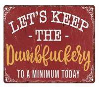 Whimsical Funny Metal Sign Quote Wall Decor 12x8 Inch