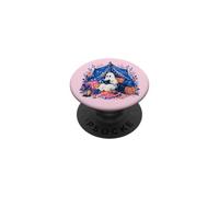 Whimsical Ghost Reading Book in Tent Cozy Halloween Reader PopSockets PopGrip Adesivo