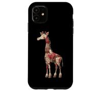 Whimsical Love Giraffe Patchwork Cuori Custodia per iPhone 11