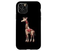 Whimsical Love Giraffe Patchwork Cuori Custodia per iPhone 11 Pro