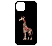 Whimsical Love Giraffe Patchwork Cuori Custodia per iPhone 14 Plus