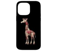 Whimsical Love Giraffe Patchwork Cuori Custodia per iPhone 14 Pro Max