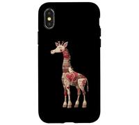 Whimsical Love Giraffe Patchwork Cuori Custodia per iPhone X/XS