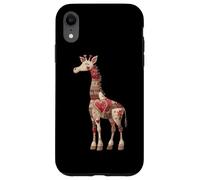 Whimsical Love Giraffe Patchwork Cuori Custodia per iPhone XR
