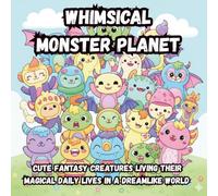 Whimsical Monster Planet: Cute Fantasy Creatures Living Their Magical Daily Lives in a Dreamlike World | Easy & Relaxing Coloring Book for All Ages