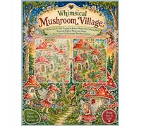 Whimsical Mushroom Village White Line Art Ink Tracing & Reverse Watercolor Coloring Book Featuring Magical Mushroom Homes, Elves, Fairies & Enchanted ... tale worlds, and whimsical fantasy watercolor