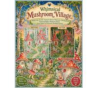 Whimsical Mushroom Village White Line Art Ink Tracing & Reverse Watercolor Coloring Book Featuring Magical Mushroom Homes, Elves, Fairies & Enchanted ... tale worlds, and whimsical fantasy watercolor