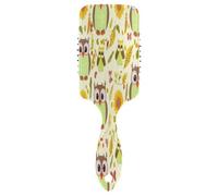 Whimsical Owls - Spazzola per capelli con cuscino d'aria, pettine antistatico, spazzola per capelli sani, spazzole per capelli da viaggio da donna