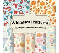 Whimsical Patterns Scrapbook Paper Book: Playful Decorative Designs for Junk Journals, Collage, Card Making and Creative Paper Crafts