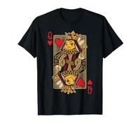 Whimsical Queen Bee - Carte da Gioco a Forma di Cuore Maglietta