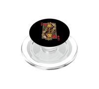Whimsical Queen Bee - Carte da gioco a forma di cuore PopSockets PopGrip per MagSafe